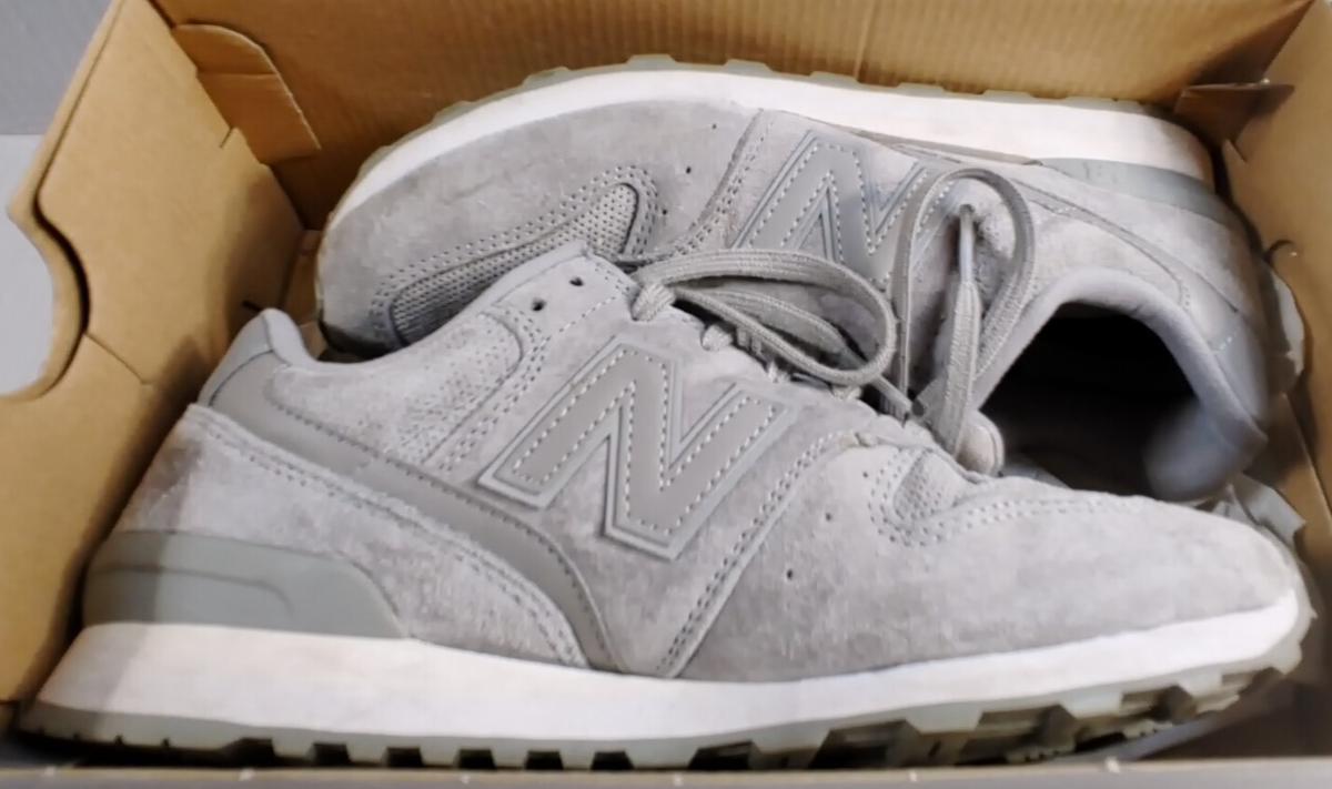 New Balance 696 Women's Size Running Shoe #WL696WPG Gray Suede
