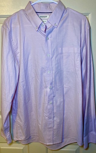Goodthreads Slim Fit Button Down Long Sleeve Shirt Light Rose Pink Mens L