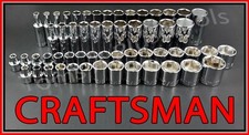 Craftsman Tools 56pc Short Deep 38 Sae Metric 6pt Ratchet Wrench Socket Set Craftsman Tools 56pc Short Deep 38 Sae Metric 6pt Ratchet Wrench Socket Set