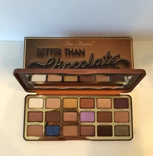 NIB Too Faced Better Than Chocolate Cocoa-infused eye Shadow Palette 18 shadows