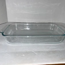 Vintage Pyrex 232 Clear Glass Baking Dish 2 Qt 7x11" Utility Casserole Made USA