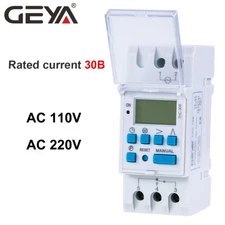 Astronomical Timer Switch LCD Display30A Timing Control Latitude Switch 110/220V