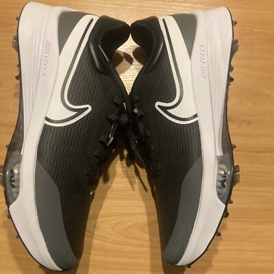   Nike React Infinity Pro Golf Shoes Sz 10 Brand New Black White Metallic Plat  