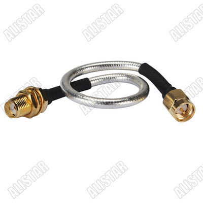 Semi-Flexible-.141'' cable RG402 15cm SMA Jack Female Bulkhead to SMA Male Plug 