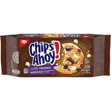Christie Chips Ahoy Triple Chocolate Chunks Chocolate Chip Cookies, 251g/8.9o...