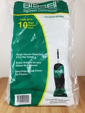 Bissell U800PK10 BigGreen Commercial Vacuum Cleaner Bags 10 Count Fits BGU8000