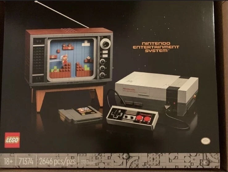 Lego 71374, Super Mario Nintendo Entertainment System NES, NIB, Retro