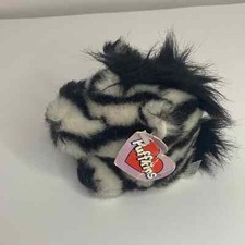 Vintage Puffkins Zack the Zebra Swibco 4" Plush Stuffed Animal Tags 1997 Toy