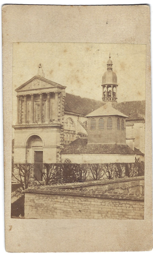 Rouen, St. Ouen Vintage albumen print. Tirage albuminé 21x27 Circa 1880