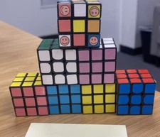 Mini, 6 Sided, Fidget Cube 1.125" Lot Of 6 Great Price !