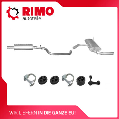 für Seat Altea 1.6 75kW (ab 2005) Auspuff Auspuffanlage Mit Montagesatz