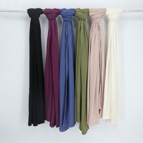 Premium Creme Damen Jersey Hijab / Schal - weich & bequem - Bild 6 von 7