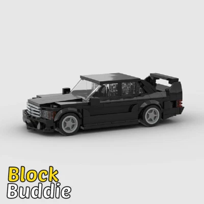BRICK Mercedes-Benz 190E EVO2 MOC Auto Rennwagen - Klemmbausteine Building Block Set