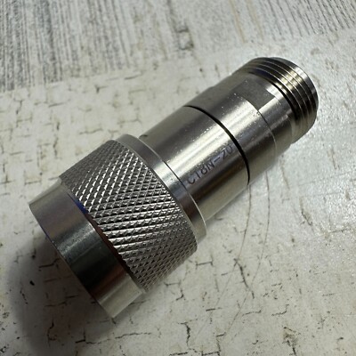 CentricRF C18N-20 N Attenuator 18Ghz 20db 2Watt VSWR 1.4 Male to Female S Steel