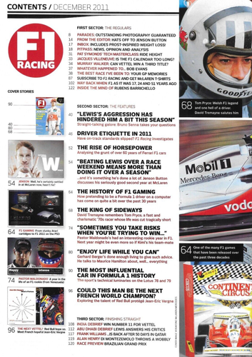 F1 Formula 1 Magazine n°13; Jenson Button/ Villeneuve/ Vel Satis/ Jean