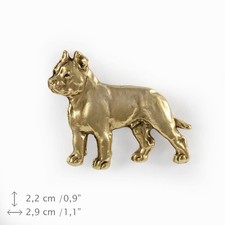 Cane Corso (body), gold covered pin, high qauality Art Dog UK