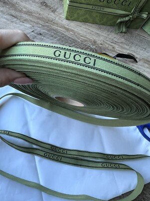GUCCI リボン Authentic GUCCI Ribbon Green, 5/8 In wide, sell by the yard