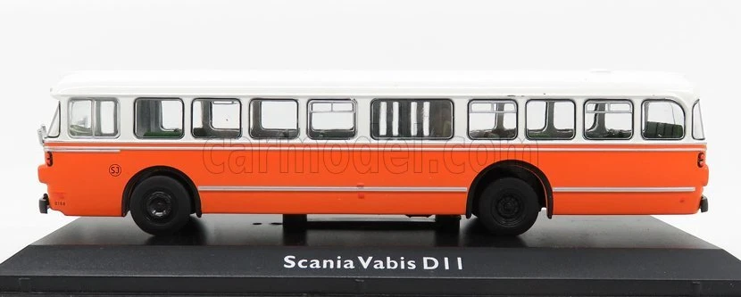 MODELLINO STATICO SCANIA VABIS D11 AUTOBUS 1969 ARANCIO BIANCO SCALA 1/72 - Immagine 3 di 4