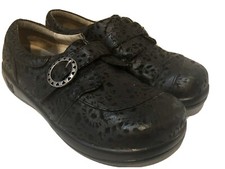 Alegria Khloe Pro Delicut Black Leather Loafers Shoes Womens Size EU 39 US 9