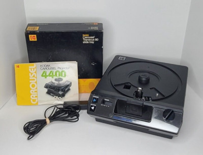 KODAK Carousel 4400 Slide Projector Lens Tray Remote Original Box Instructions