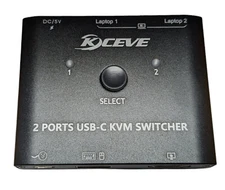 Kceve USB C Switch 2 in 1 Out or 1 in 2 Out, Type-C Bidirectional Switcher