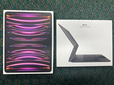 Mint Apple iPad Pro 6th Gen. 256GB, Wi-Fi, 12.9in, MNXR3LL/A W/Magic Keyboard FS