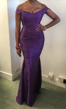 Beautiful  Purple  Evening Gown - Size 10