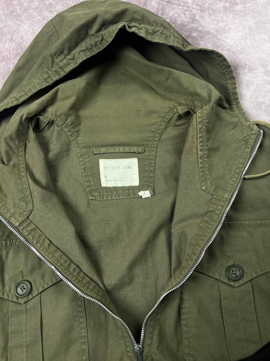 Archive Helmut Lang Vintage 1998 Millitary Cotton Anorak