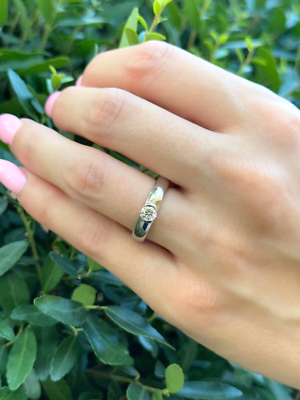 Tiffany Co Etoile Diamond Engagement Ring Platinum Size