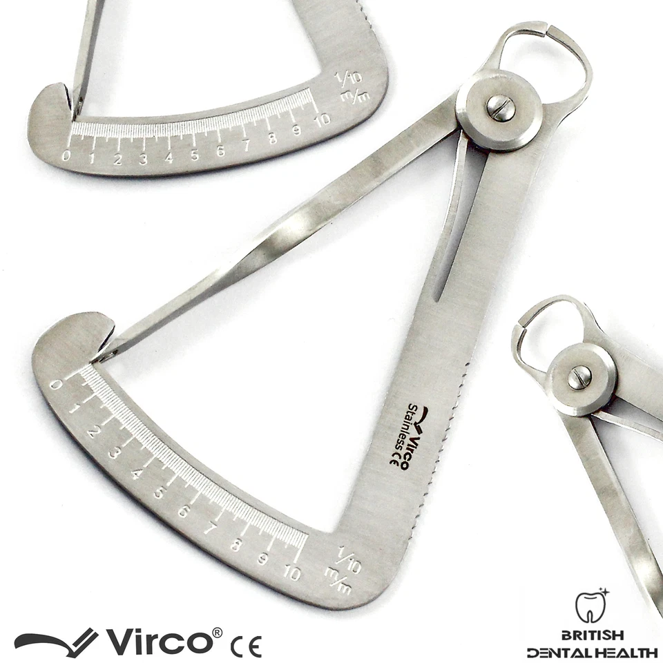 IWANSON-Jauge Pour Couronne, Pied À Coulisse 1-10 MM En Acier Inox, Dentaire - Photo 3/3