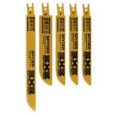 5-Piece 6 and 8 in Reciprocating Saw Blade Set Demo Double-Sided Spyder 200228