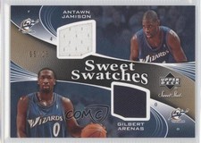 2006 Sweet Shot Swatches Memorabilia Gold 5/25 Antawn Jamison Gilbert Arenas 0j6