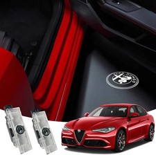 Never Fade for Alfa Romeo Door Light Projection Ghost Shadow Welcome Logo