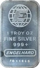 Engelhard Globe 1 Troy Ounce Fine Silver Bar .999 Silver