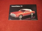 1979 GM Buick Pontiac Olds Cadillac Chevy Sales Brochure Booklet Catalog Old