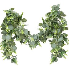 2pcs Artificial Eucalyptus Garland, 5.9FT Greenery Garland Flower Spring Summ...