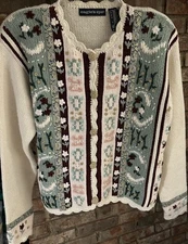 Eagle’s Eye 90s Women’s Small Petite Cardigan Sweater Vintage Cottagecore