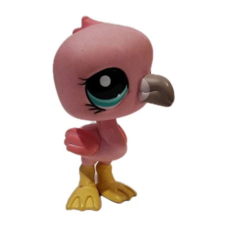 Lot De 3 LPS Littlest Pet Shop Hasbro - Chien #1022, Flamant #1023, Chat #1024