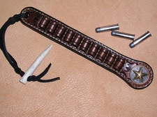 .38/.357 SASS Cowboy Action Shooting Loading Strip-- Brown