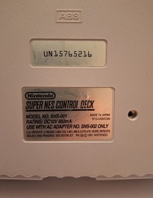 Nintendo SNES Home Console - Gray - SNS-001 with Super Mario World - Tested