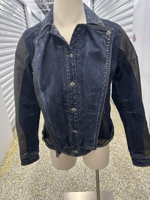 Harley-Davidson  Women's Vix Denim & Leather Riding Biker Jacket 97203-17VT XLT