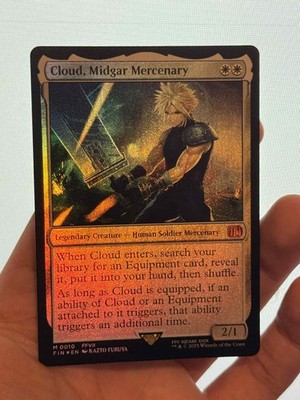 1X FOIL Cloud, Midgar Mercenary MINT MTG Magic FF Final Fantasy Mythic EDH CEDH