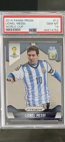 2014 Panini Prizm World Cup - Lionel Messi #12 PSA 10
