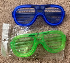 2 Flashing, Blinking Party Glasses