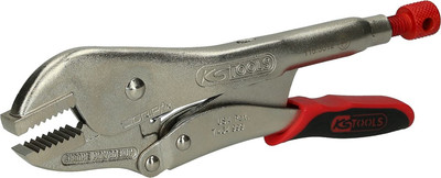 KS Tools 115.3012 Gripzange mit Easy-Release, gerade Backen,50mm,L=250mm