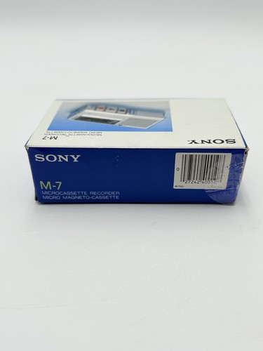 Vintage SONY MICROCASSETTE-RECORDER M-7 walkman cassette tape dictaphone New! - Picture 3 of 10