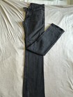 Express Men's Slim Fit Jeans Dark Wash Gray Denim Mid Rise 5-Pocket Zip — photo 2