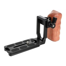 CAMVATE ARCA Quick Release L Baseplate w/1/4" Screw  Left Side Wooden Handgrip