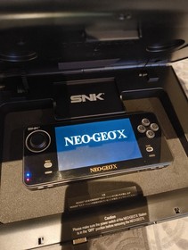 SNK Neo Geo X Gold Limited Edition Console Complete Set Black - Exc condition