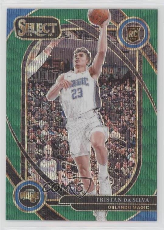 2024 Select Courtside Green Wave Prizm 5/50 Tristan da Silva #272 Rookie RC 19fe